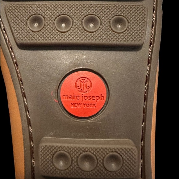 NWOB Marc Joseph New York Nebraska (tan napa) Men’s Leather Shoes Loafers 9.5 - Picture 4 of 10